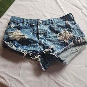 Oneteaspoon Distress Botty Shorts
